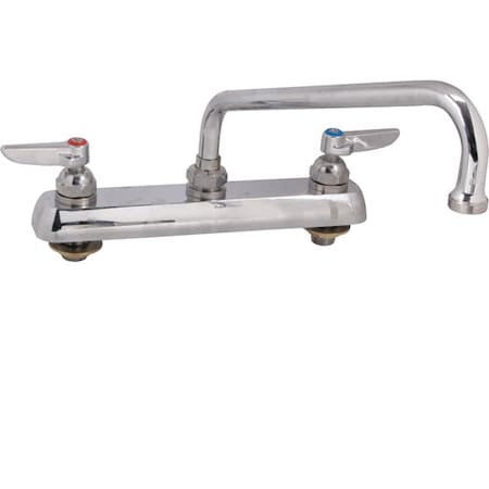 T&S Brass Faucet, 8"Deck , 10"Spt, Leadfree B1122